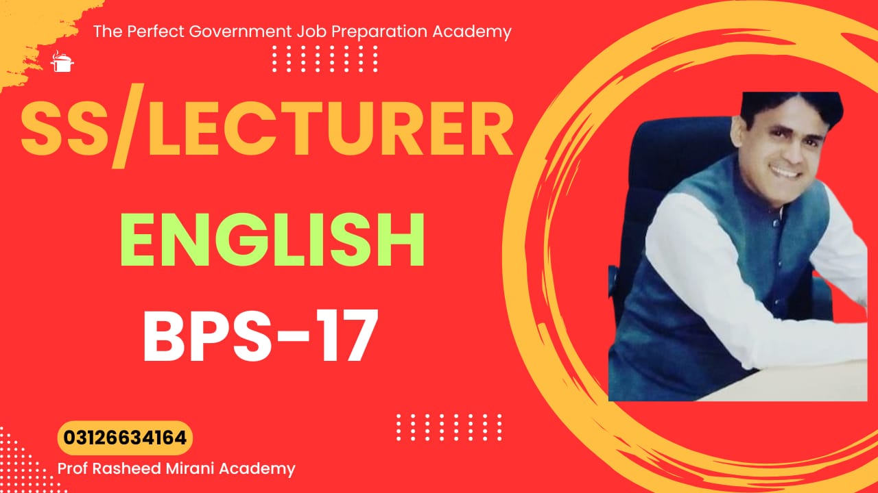 Subject Specialist / Lecturer BPS-17 — English